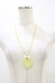 画像2: Angelic Pretty / トッピングハートネックレス  イエロー H-25-08-12-016-AP-AC-NS-ZH (2)