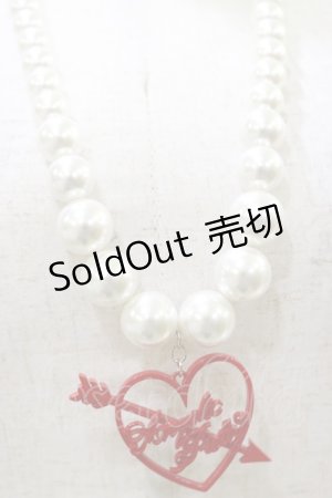 画像: Angelic Pretty / Dolly Heartネックレス  レッド H-25-08-12-017-AP-AC-NS-ZH