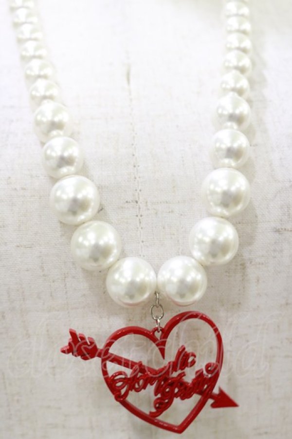 画像1: Angelic Pretty / Dolly Heartネックレス  レッド H-25-08-12-017-AP-AC-NS-ZH (1)