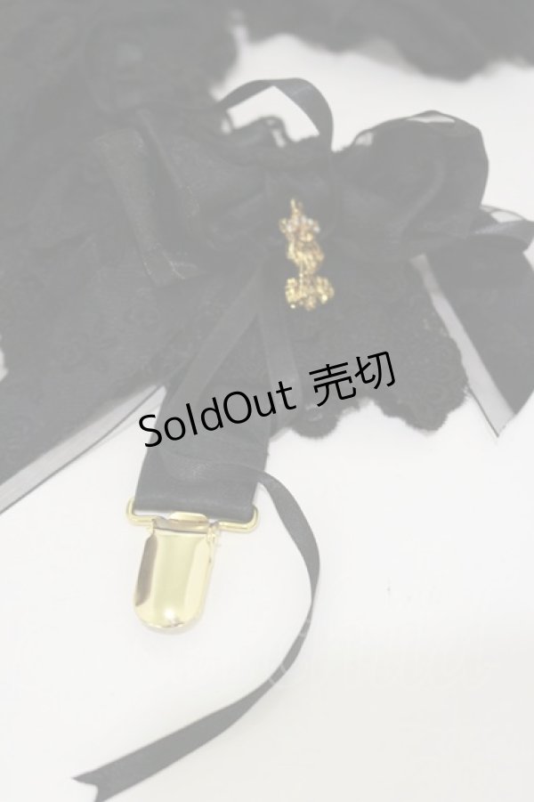 画像2: ALICE and the PIRATES / レナの靴下留め  ブラック H-25-08-12-020-PA-ZA-NS-ZH (2)