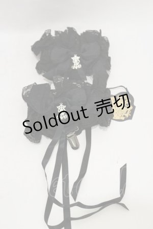 画像: ALICE and the PIRATES / クラウン靴下留め  ブラック H-25-08-12-021-PA-ZA-NS-ZH