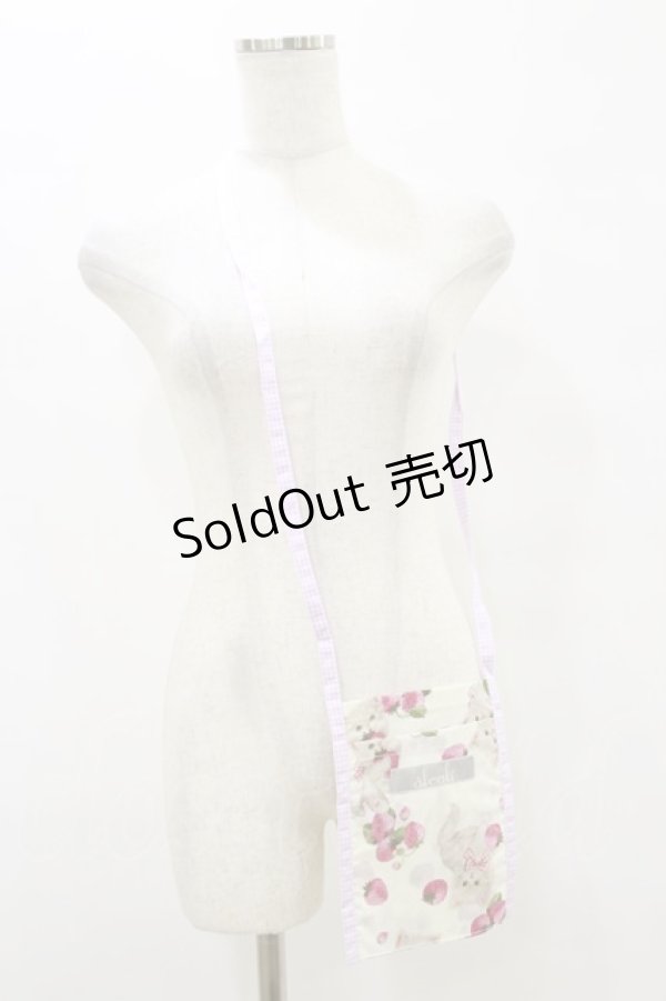 画像1: alcali / 青木美沙子コラボ ノベルティサコッシュ  ピンク H-25-08-12-031-LO-BG-NS-ZH (1)