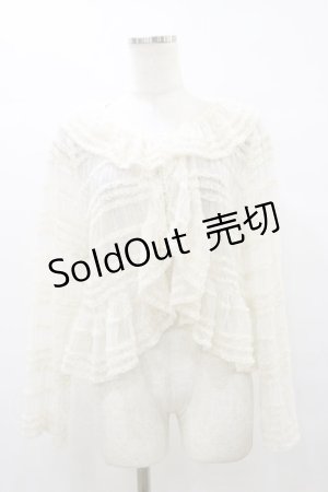 画像: Miss Point（海外ロリータブランド） / Cat Rose Teaカーディガン L 生成り H-25-08-12-036-EL-TO-NS-ZH