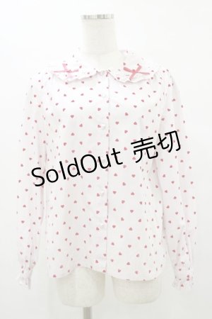 画像: Nile Perch / ハートドットブラウス Free ピンク/レッド H-25-08-12-045-LO-BL-NS-ZH