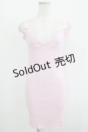 画像: Katie / UNDER PRETTIES camisole one-piece  ピンク H-25-08-13-029-LO-OP-KB-ZH