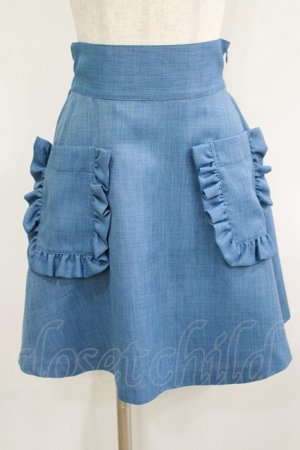 画像: Katie / CAFE CHIC high waist skirt  ブルー H-25-08-13-032-LO-SK-KB-ZH