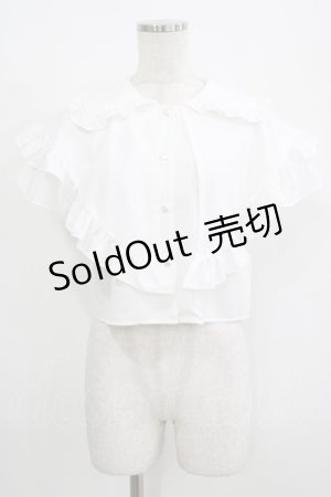 画像: MILK / フリルDECOブラウス  オフ H-25-08-13-043-ML-BL-KB-ZH