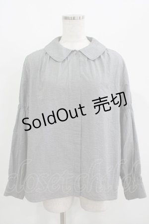 画像: Jane Marple / ドミトリーカラーブラウス  black check H-25-08-13-044-JM-BL-KB-ZH