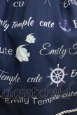 画像4: Emily Temple cute / MARINEロゴワンピース  ネイビー H-25-08-13-004-ET-OP-KB-ZH (4)
