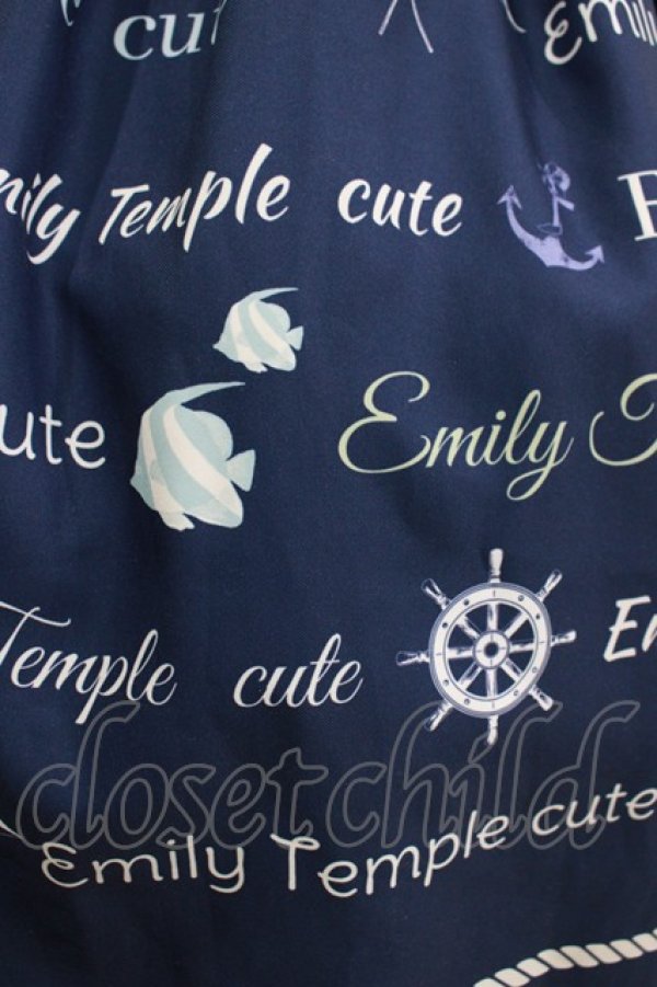 画像4: Emily Temple cute / MARINEロゴワンピース  ネイビー H-25-12-15-1003-ET-OP-KB-ZH (4)