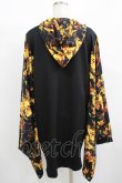 画像3: NieR Clothing / 着物風袖フードシャツ  黒 H-25-08-13-046-PU-BL-KB-ZH (3)