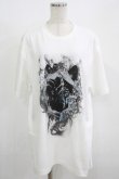 画像1: CuLLt / プリントTシャツ  白 H-25-08-13-049-PU-TO-KB-ZH (1)