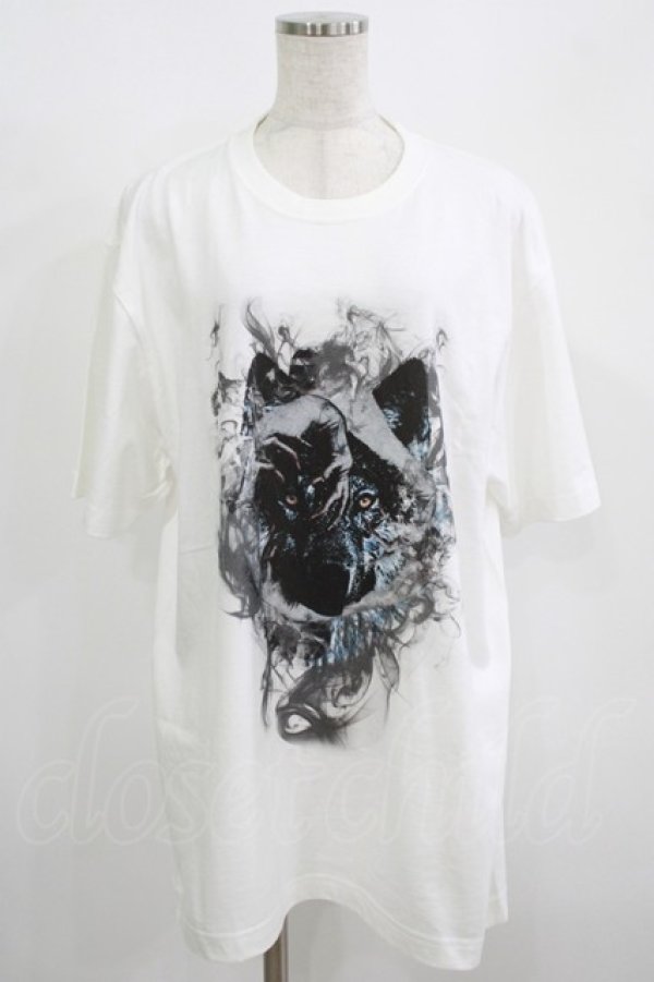 画像1: CuLLt / プリントTシャツ  白 H-25-08-13-049-PU-TO-KB-ZH (1)