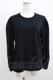 画像1: Jane Marple Dans Le Salon / Puffy sleeve pullover  ネイビー H-25-08-13-057-JM-TO-KB-ZH (1)