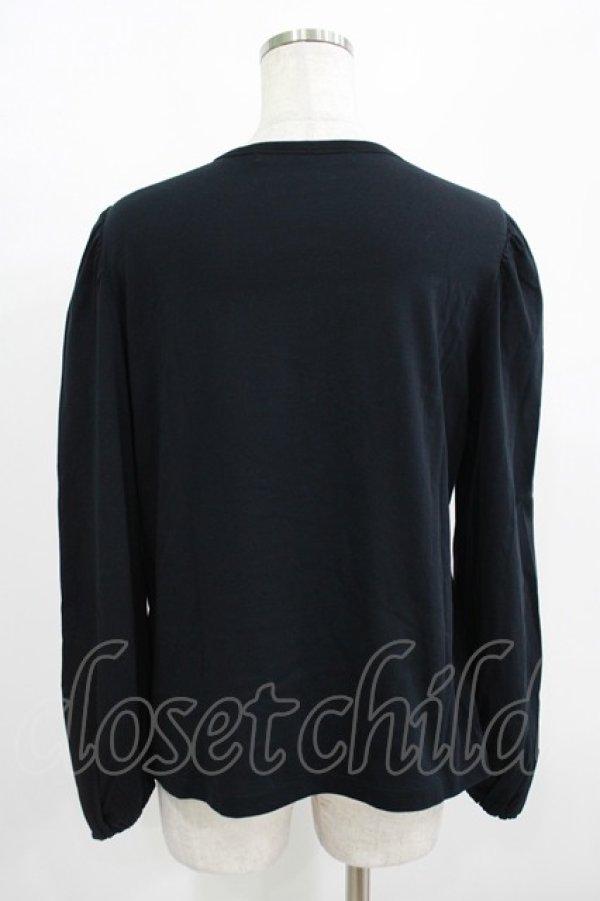 画像3: Jane Marple Dans Le Salon / Puffy sleeve pullover  ネイビー H-25-08-13-057-JM-TO-KB-ZH (3)