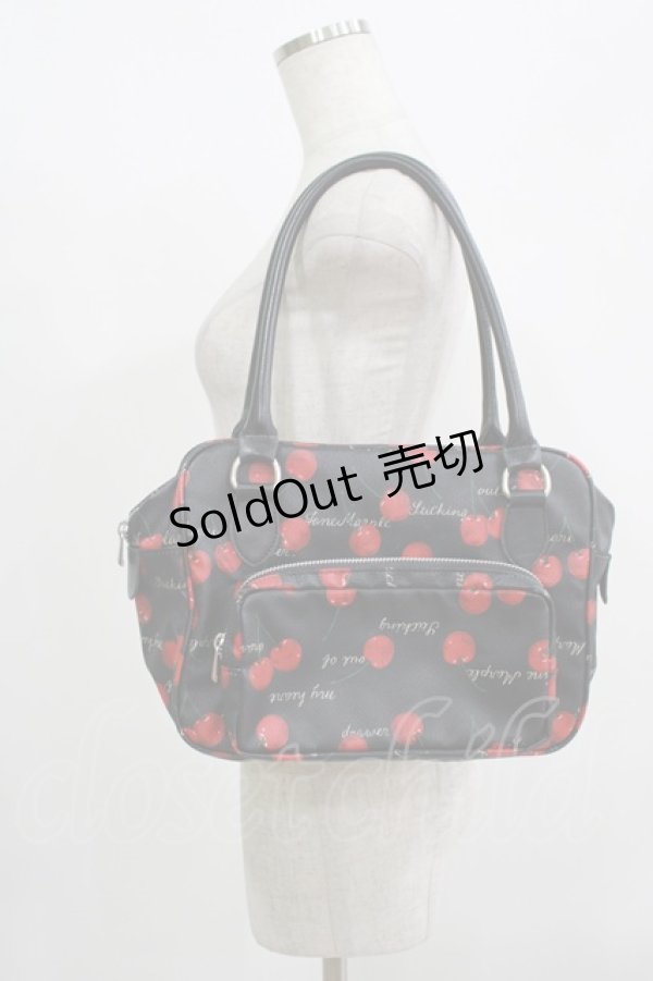 画像1: Jane Marple / Skipping cherries bag  ブラック H-25-08-13-064-JM-BG-KB-ZH (1)