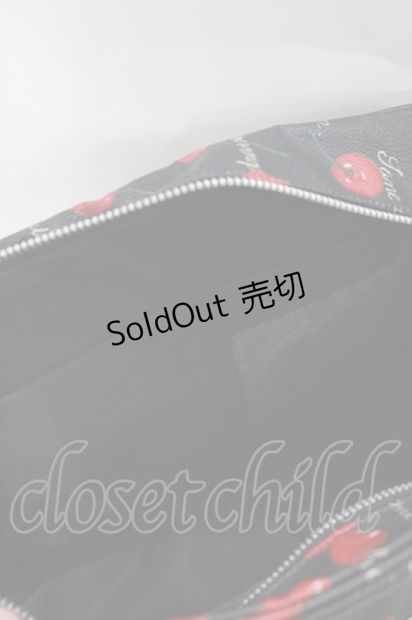 画像3: Jane Marple / Skipping cherries bag  ブラック H-25-08-13-064-JM-BG-KB-ZH (3)