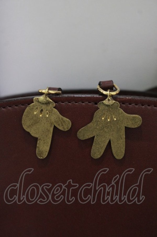 画像8: Jane Marple / フォーマルミッキーのシルエットバッグ  ブラウン H-25-08-13-065-JM-BG-KB-ZH (8)