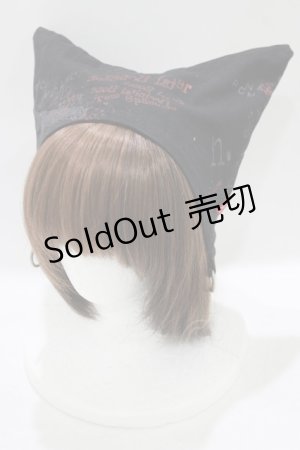 画像: h.NAOTO / 猫耳帽子  黒 H-25-08-13-074-HN-AC-KB-ZH