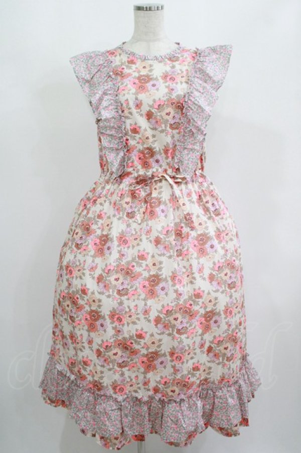 画像1: Jane Marple / MADELEINE&COLLEEN’S ORCHARDフリルトリムドレス  ピンク H-25-08-13-007-JM-OP-KB-ZH (1)
