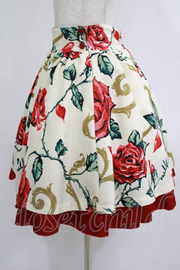 画像2: MILK / ロージーローズスカート  レッドローズ H-25-08-13-019-ML-SK-KB-ZH (2)