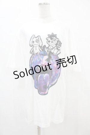 画像: NieR CLOTHING / プリントTシャツ XL 白 H-25-08-14-037-PU-TO-KB-ZT375