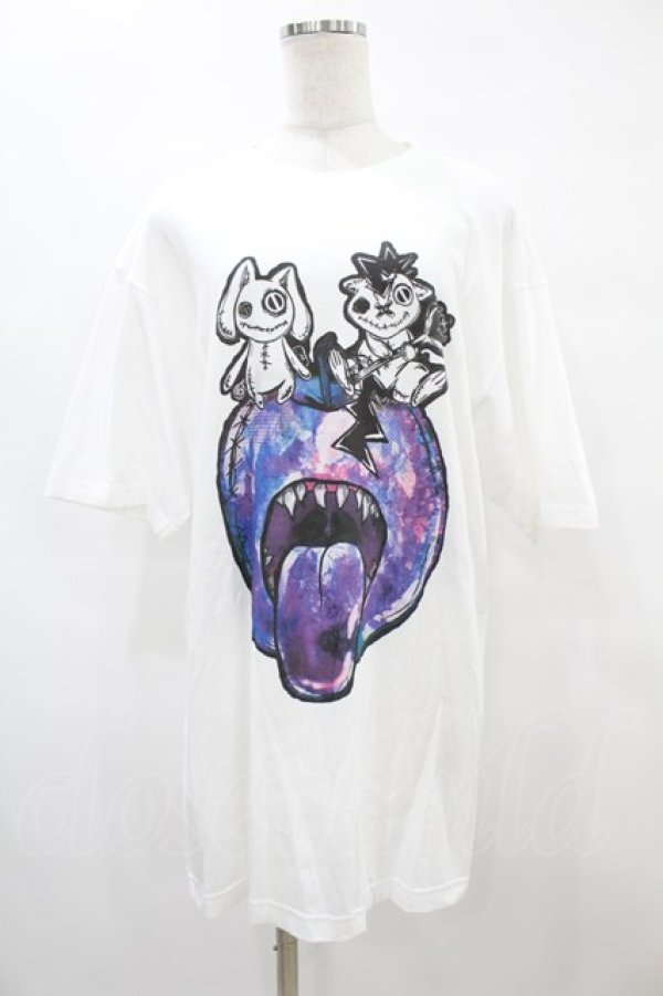 画像1: NieR Clothing / プリントTシャツ XL 白 H-25-08-14-037-PU-TO-KB-ZT375 (1)