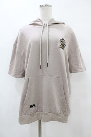 画像: NieR Clothing / 半袖プルパーカー  ベージュ H-25-08-14-040-PU-TO-KB-ZH