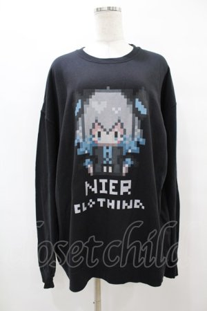 画像: NieR Clothing / プリントSWEAT  XL 黒 H-25-08-14-047-PU-TO-KB-ZH