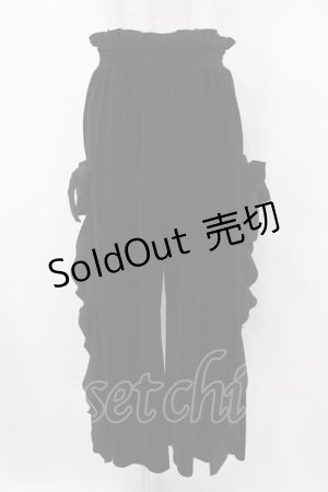 画像: MILK / ベロアパンツ  ブラック H-25-08-14-004-ML-PA-KB-ZH