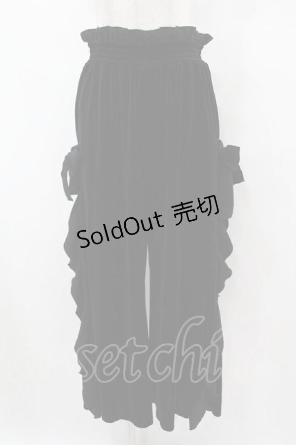 画像1: MILK / ベロアパンツ  ブラック H-25-08-14-004-ML-PA-KB-ZH (1)