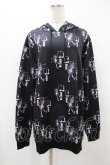 画像1: NieR Clothing / プリントプルパーカー  黒 H-25-08-14-050-PU-TO-KB-ZH (1)
