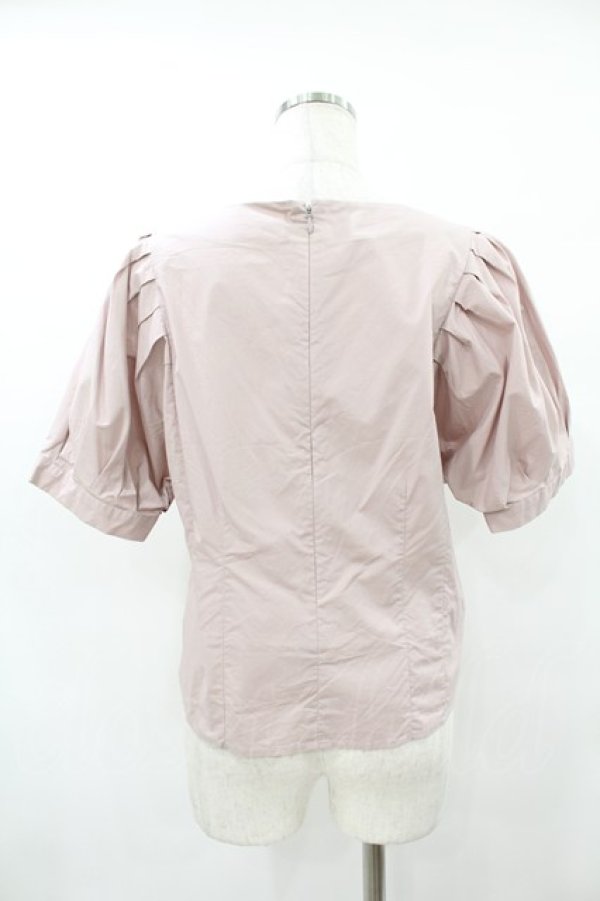 画像2: an another angelus / タックボリュームスリーブプルオーバーブラウス Free ピンク H-25-08-14-1031-CA-BL-NS-ZH (2)