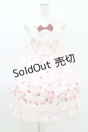 画像: BABY,THE STARS SHINE BRIGHT / チェリーローズ柄ジャンパースカート Free ピンク H-25-08-14-1003-BA-OP-NS-ZH