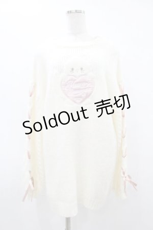 画像: Honey Cinnamon / Honeyアップリケニットワンピース Free オフ H-25-08-14-1036-LO-OP-NS-ZT493