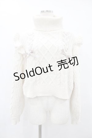 画像: Honey Cinnamon / レースアップニット Free オフ H-25-08-14-1038-LO-TO-NS-ZT493
