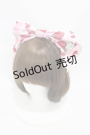画像: Angelic Pretty / おめかしBerryカチューシャ  ピンク H-25-08-14-1048-AP-AC-NS-ZH