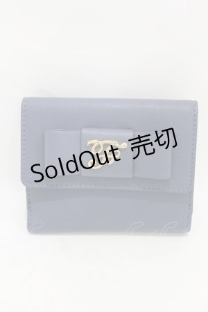 画像: Maison de FLEUR / オペラリボンウォレット  ブルー H-25-08-14-1053-LO-ZA-NS-ZH