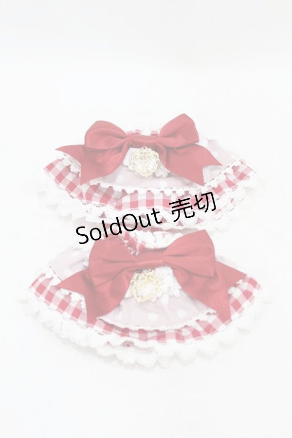 画像1: BABY,THE STARS SHINE BRIGHT / Milky sodaなmy lovely heroineお袖とめ  エンジ H-25-08-14-1054-BA-AC-NS-ZH (1)