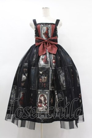画像: Royal Princess Alice / Little Red Riding Hood Tarot 赤ずきんのタロット ・粟木こぼねコラボ ペプラム付きドレス Free ブラック H-25-08-14-1010-LO-OP-NS-ZH