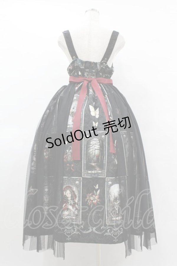 画像2: Royal Princess Alice / Little Red Riding Hood Tarot 赤ずきんのタロット ・粟木こぼねコラボ ペプラム付きドレス Free ブラック H-25-08-14-1010-LO-OP-NS-ZH (2)