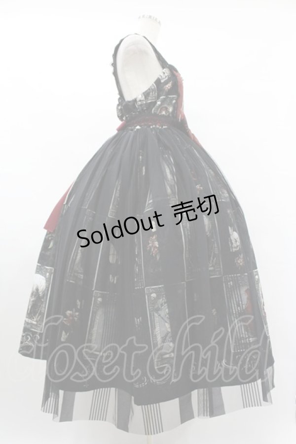 画像3: Royal Princess Alice / Little Red Riding Hood Tarot 赤ずきんのタロット ・粟木こぼねコラボ ペプラム付きドレス Free ブラック H-25-08-14-1010-LO-OP-NS-ZH (3)