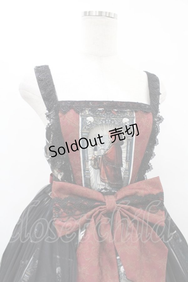 画像4: Royal Princess Alice / Little Red Riding Hood Tarot 赤ずきんのタロット ・粟木こぼねコラボ ペプラム付きドレス Free ブラック H-25-08-14-1010-LO-OP-NS-ZH (4)