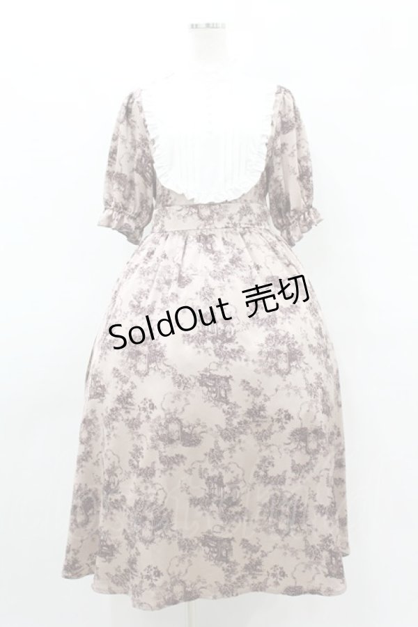 画像1: m petit by misako / AM*トワルドジュイワンピース L ピンク H-25-08-14-1018-LO-OP-NS-ZH (1)