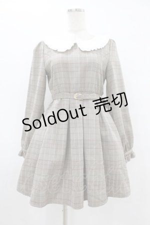 画像: evelyn / ベルト付きワンピース Free ブラウン H-25-08-14-1019-LO-OP-NS-ZH