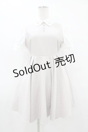 画像: evelyn / 襟刺繍ワンピース Free グレージュ H-25-08-14-1020-LO-OP-NS-ZH