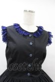 画像4: Moi-meme-Moitie / Rose Garden刺繍サンドレス 9号 黒×青 H-25-08-14-006-MO-OP-KB-ZH (4)