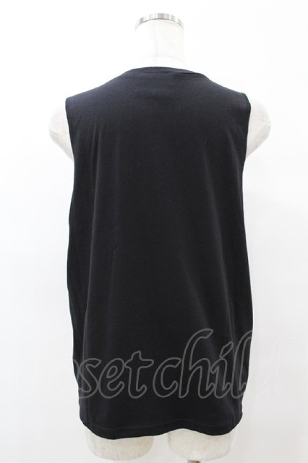 画像2: KRY CLOTHING / 「TMASNO」ルーズシルエットタンク  黒 H-25-08-14-008-EL-TO-KB-ZT491 (2)