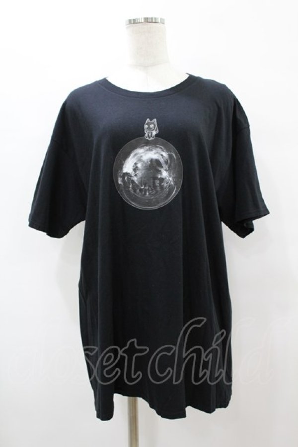 画像1: NieR Clothing / プリント半袖CUTSEW XL 黒 H-25-08-14-015-PU-TO-KB-ZT256 (1)