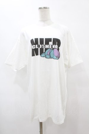 画像: NieR Clothing / プリントCOTTON CUTSEW XL 白 H-25-08-14-021-PU-TO-KB-ZH